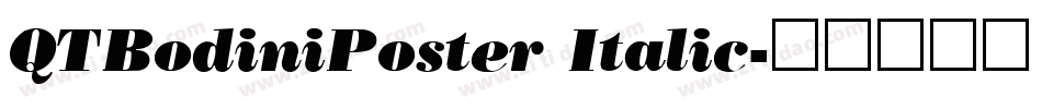 QTBodiniPoster Italic字体转换